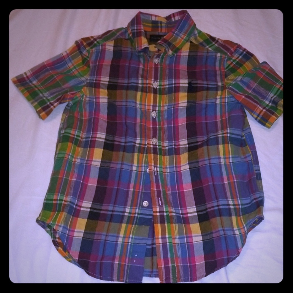 Plaid Ralp Lauren Polo button down